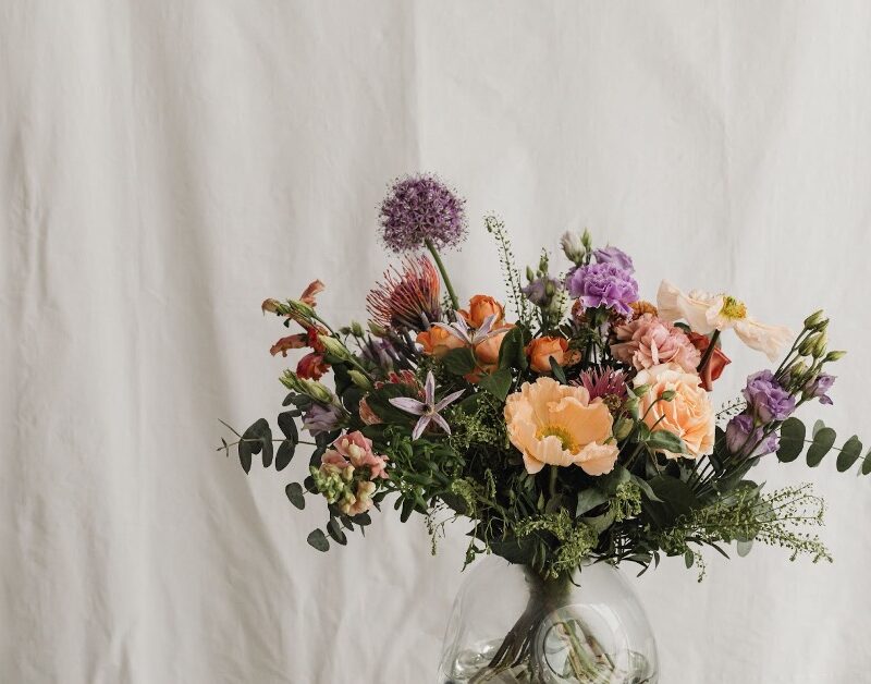bouquet de fleurs dans un vase